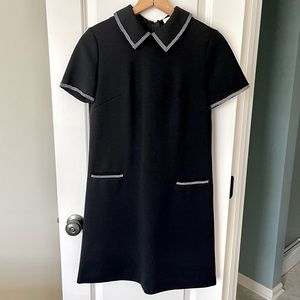 Vintage 1960’s Shift Dress with Peter Pan Collar and Rhinestone Detail